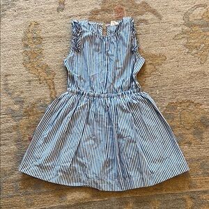 Crew cuts Blue Striped Kids Dress size 7